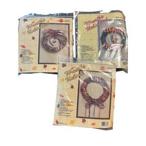Wreaths Unlimited DIY Craft Kits - Victorian Burgundy Watermelon Green & Welcome